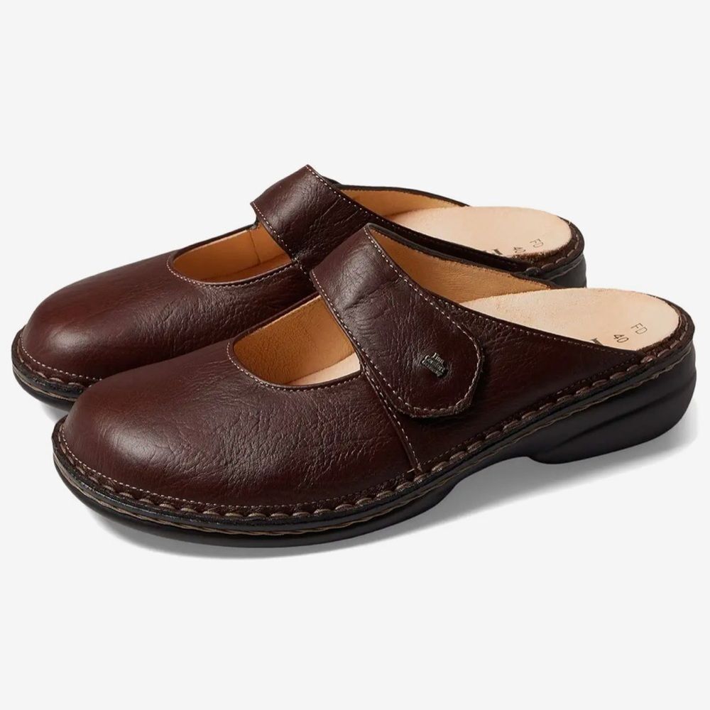 Finn Comfort Stanford Leather Mary Jane Mule